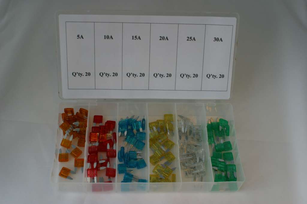 Mini Flatstift sikringer 120 deler - Bilde 1