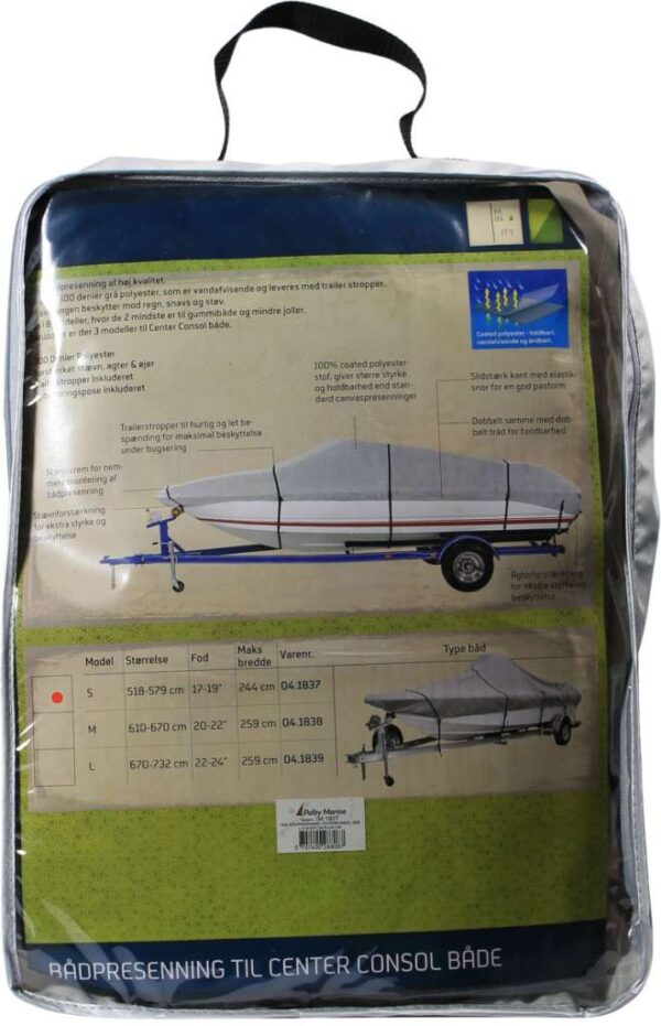 1852 Formsydd presenning konsoll båt