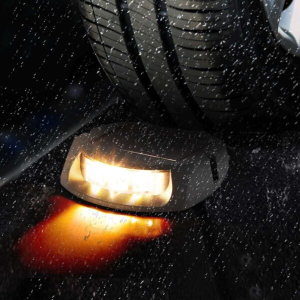 1852 Bryggelys/vegglys alu LED m/solcelle