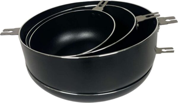 Grytesett m/avtakbare håndtak