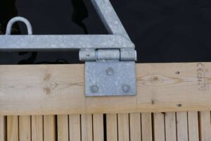 Vinkel hengsle med nylonbolt, par - Bilde 4