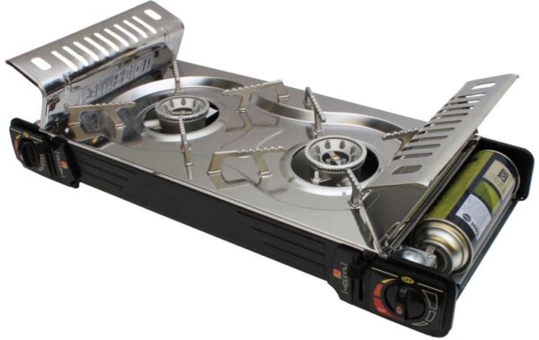 1852 Dobbelt kokeapparat grill/gass