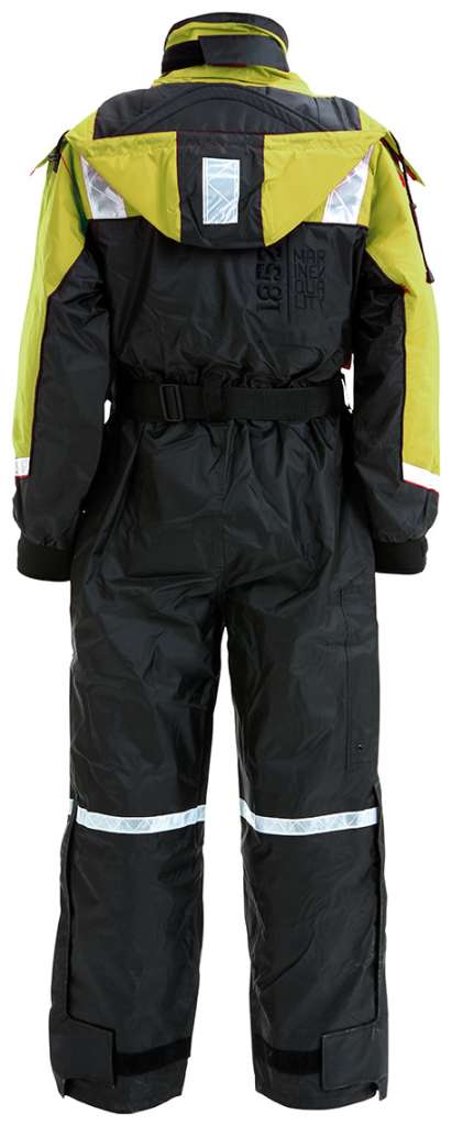 1852 Flytedress svart m/fluor gul