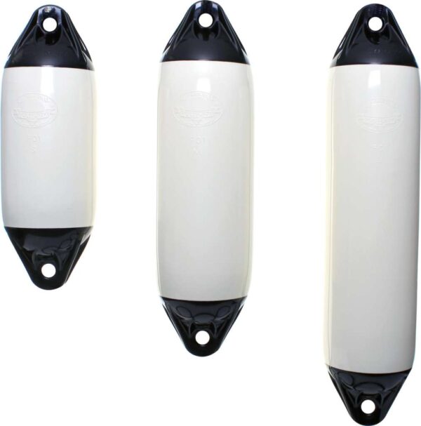 Polyform Fender F-serie hvit m/blå ender